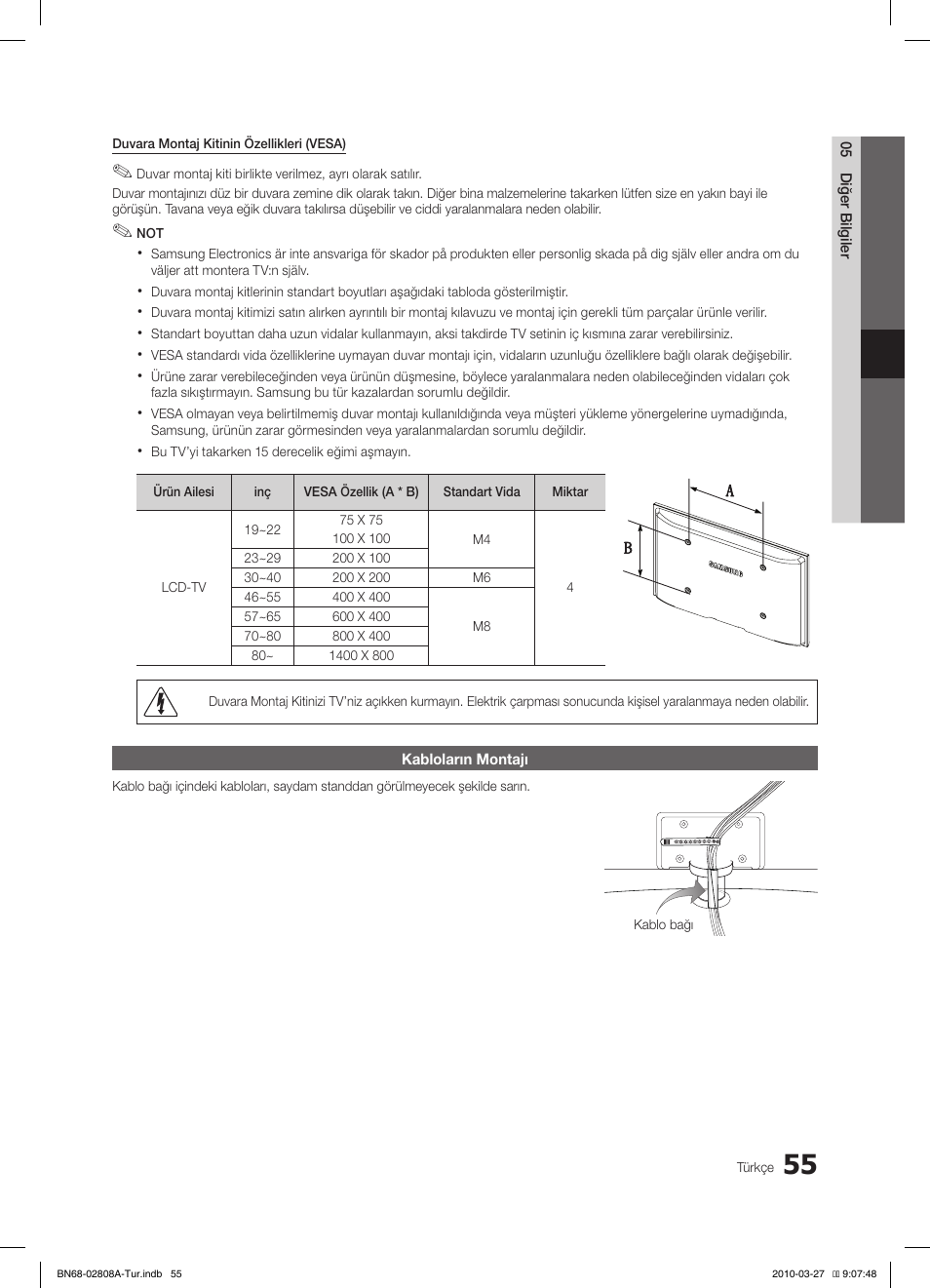 Samsung LE46C750R2W User Manual | Page 360 / 368