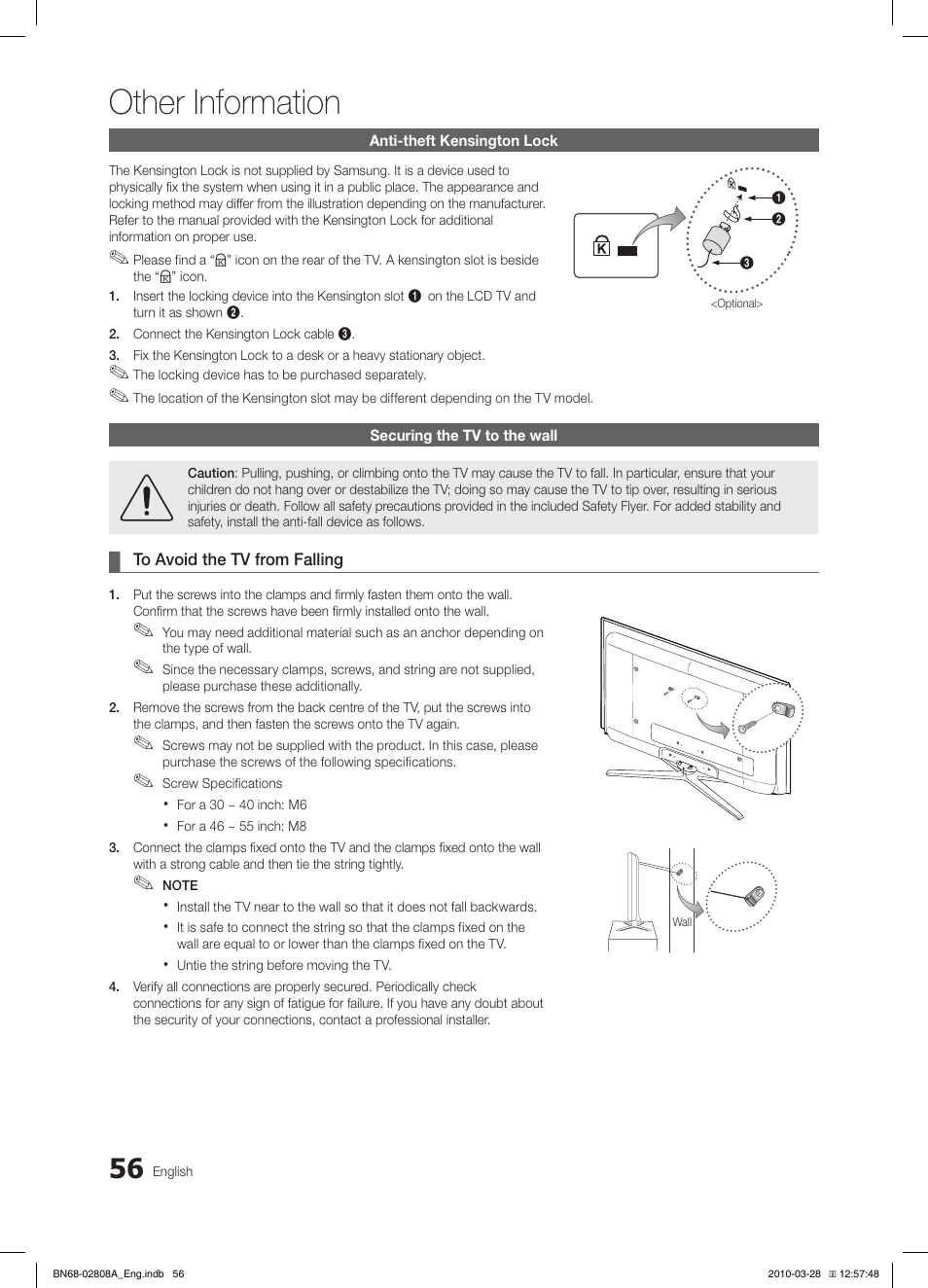 Other information | Samsung LE46C750R2W User Manual | Page 56 / 368
