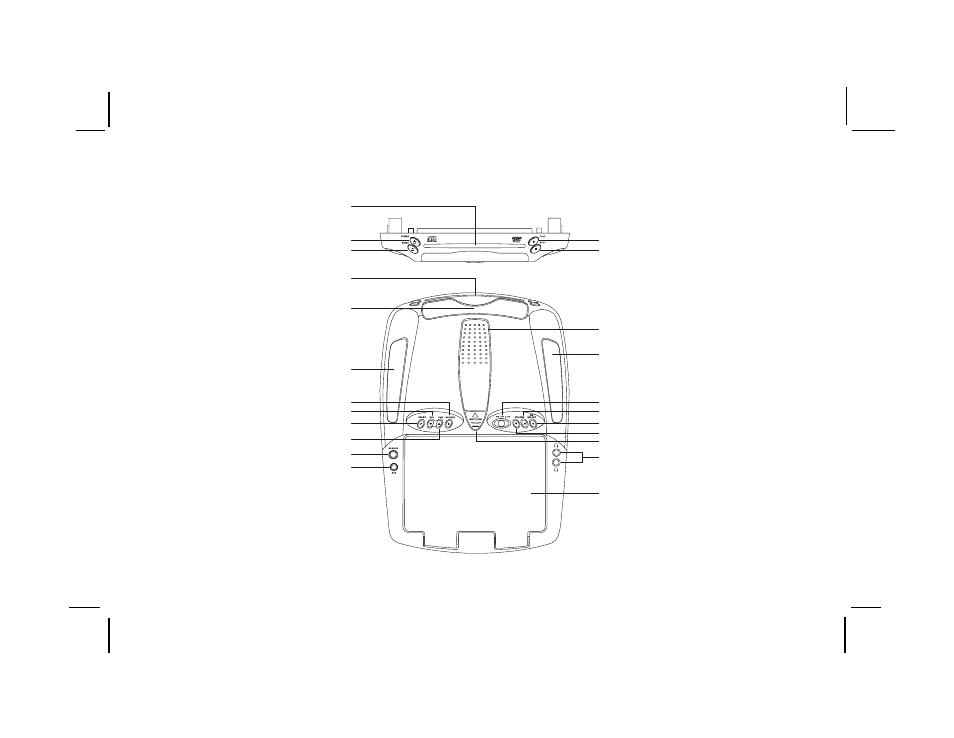 Controls and indicators diagram | Audiovox VOD1021 User Manual | Page 4 / 28