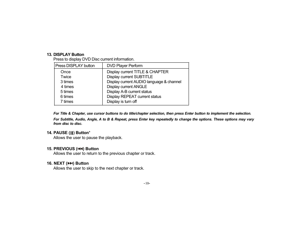 Audiovox PROV715S User Manual | Page 10 / 31