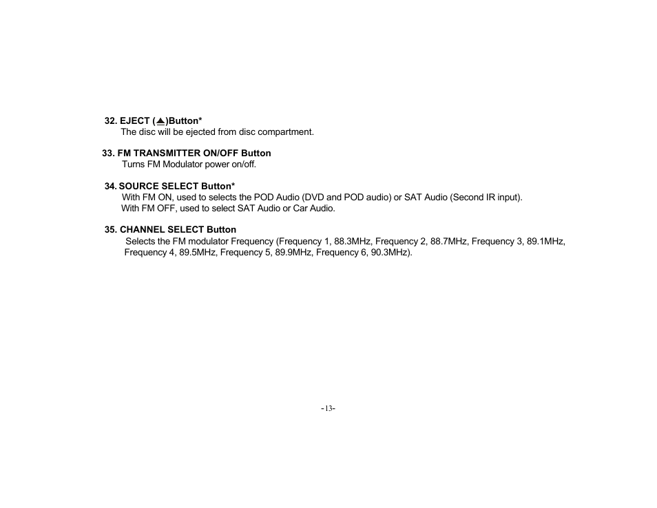 Audiovox PROV715S User Manual | Page 13 / 31