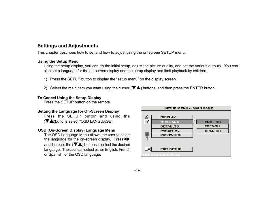 Audiovox PROV715S User Manual | Page 18 / 31