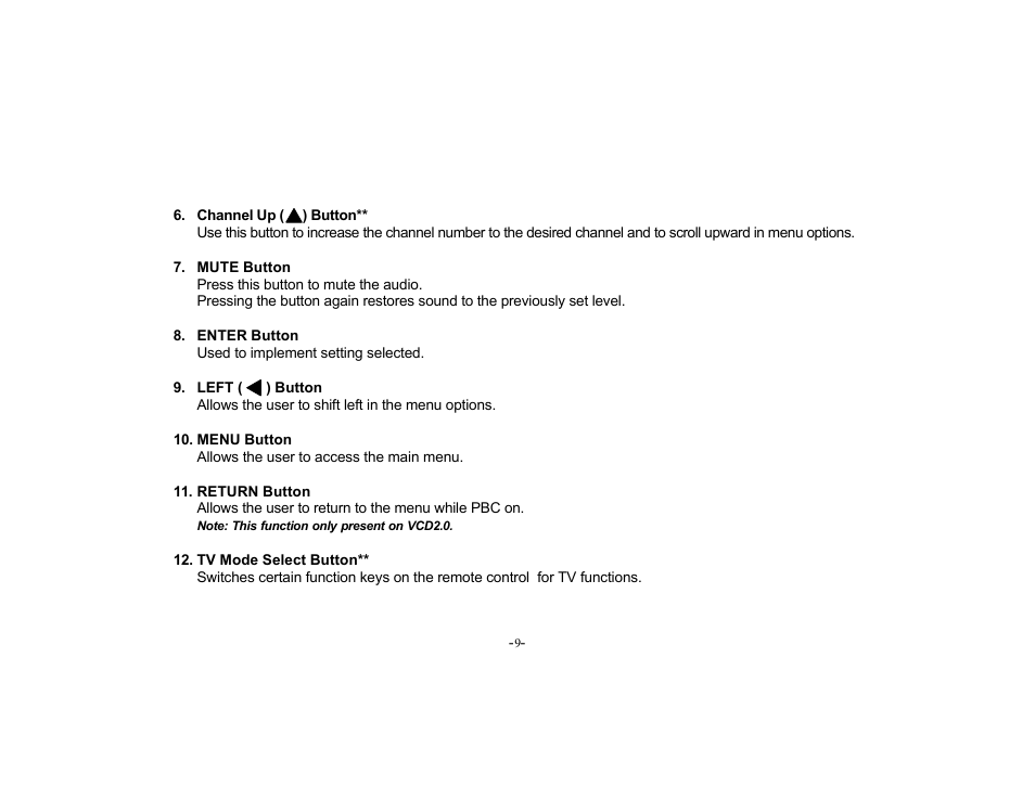 Audiovox PROV715S User Manual | Page 9 / 31