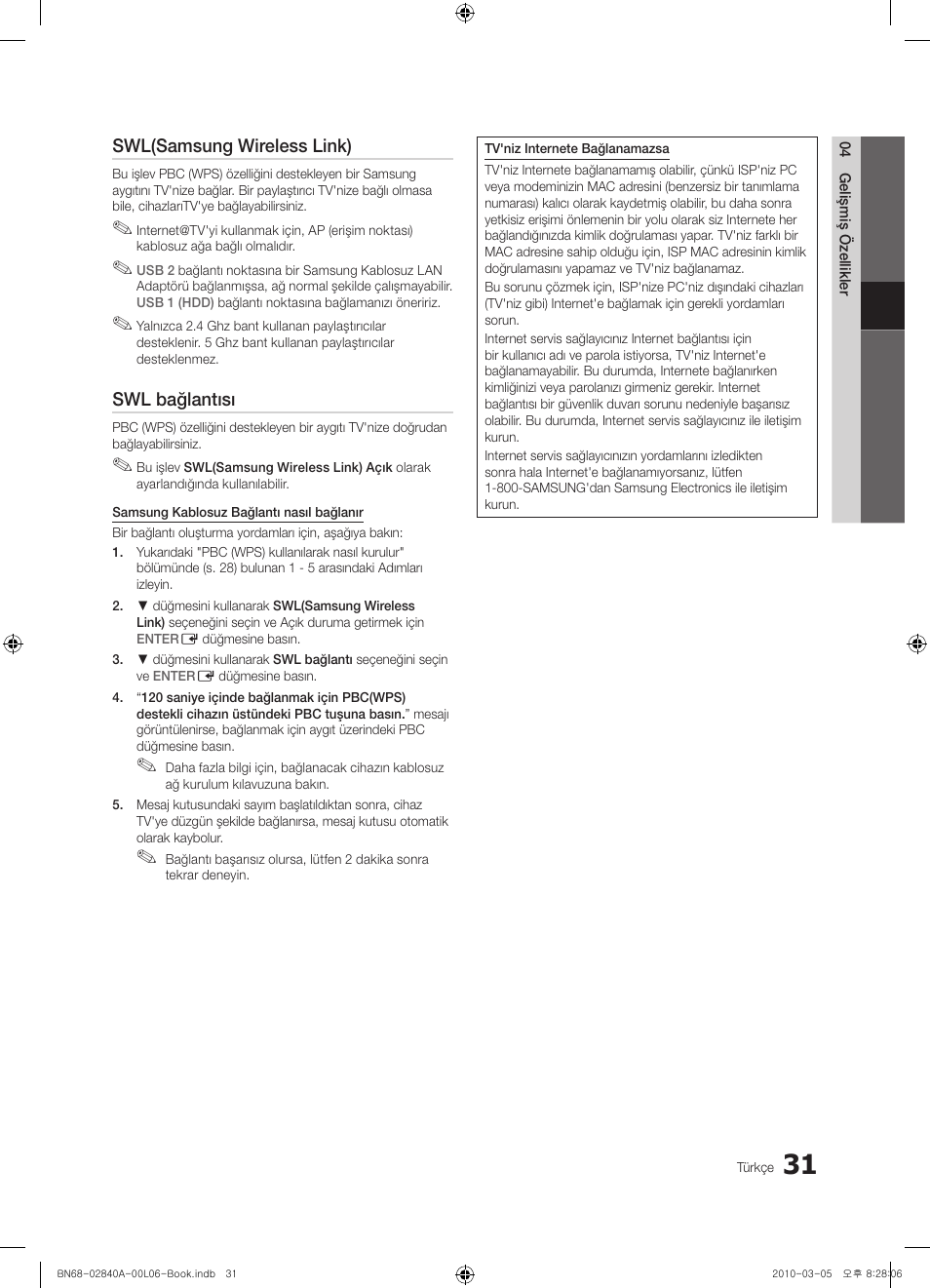 Samsung UE40C6600UW User Manual | Page 331 / 362