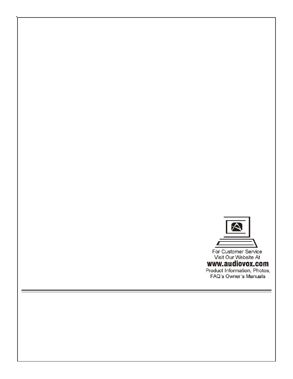 Audiovox AS-RS User Manual | Page 8 / 8