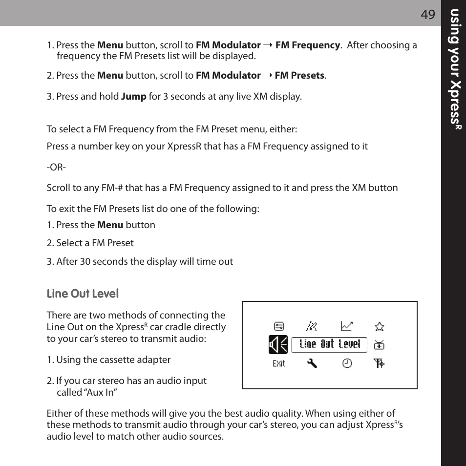 Audiovox XPRESS XMCK-20P User Manual | Page 49 / 62