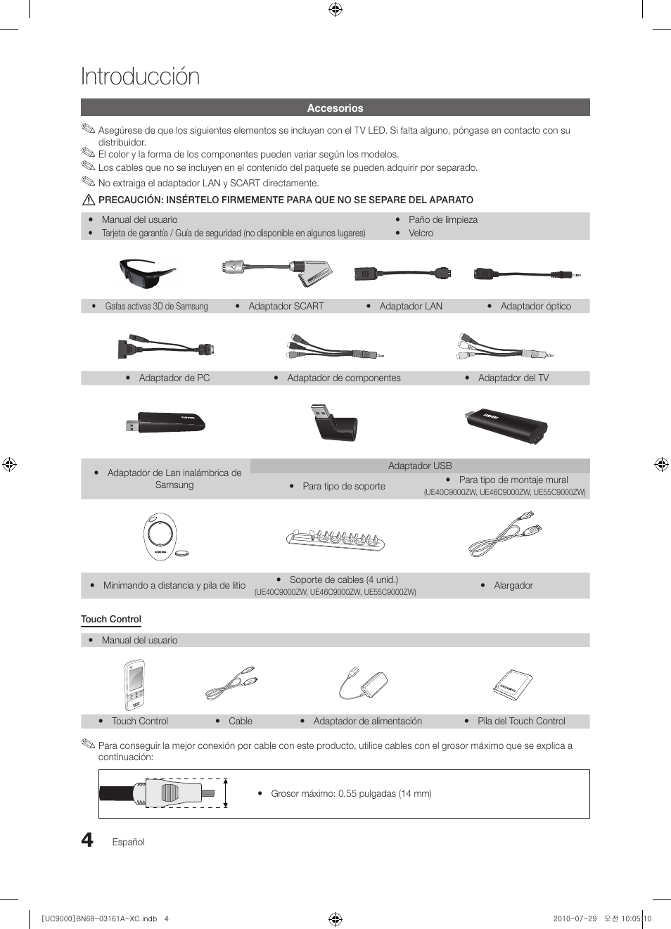 Introducción | Samsung UE46C9000ZW User Manual | Page 132 / 386