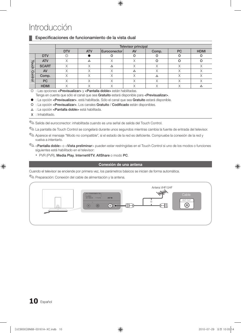 Introducción | Samsung UE46C9000ZW User Manual | Page 138 / 386