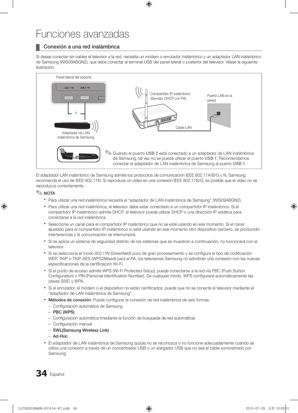 Funciones avanzadas | Samsung UE46C9000ZW User Manual | Page 162 / 386