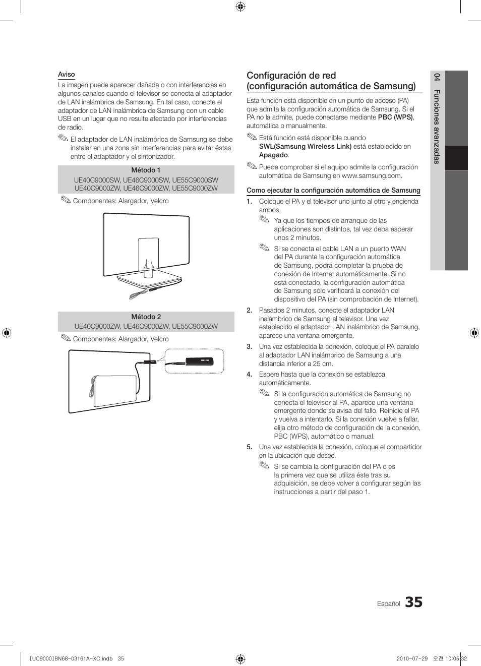 Samsung UE46C9000ZW User Manual | Page 163 / 386