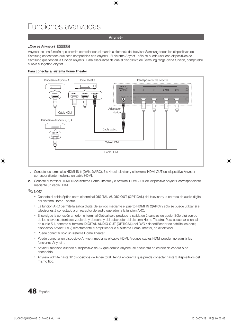Funciones avanzadas | Samsung UE46C9000ZW User Manual | Page 176 / 386
