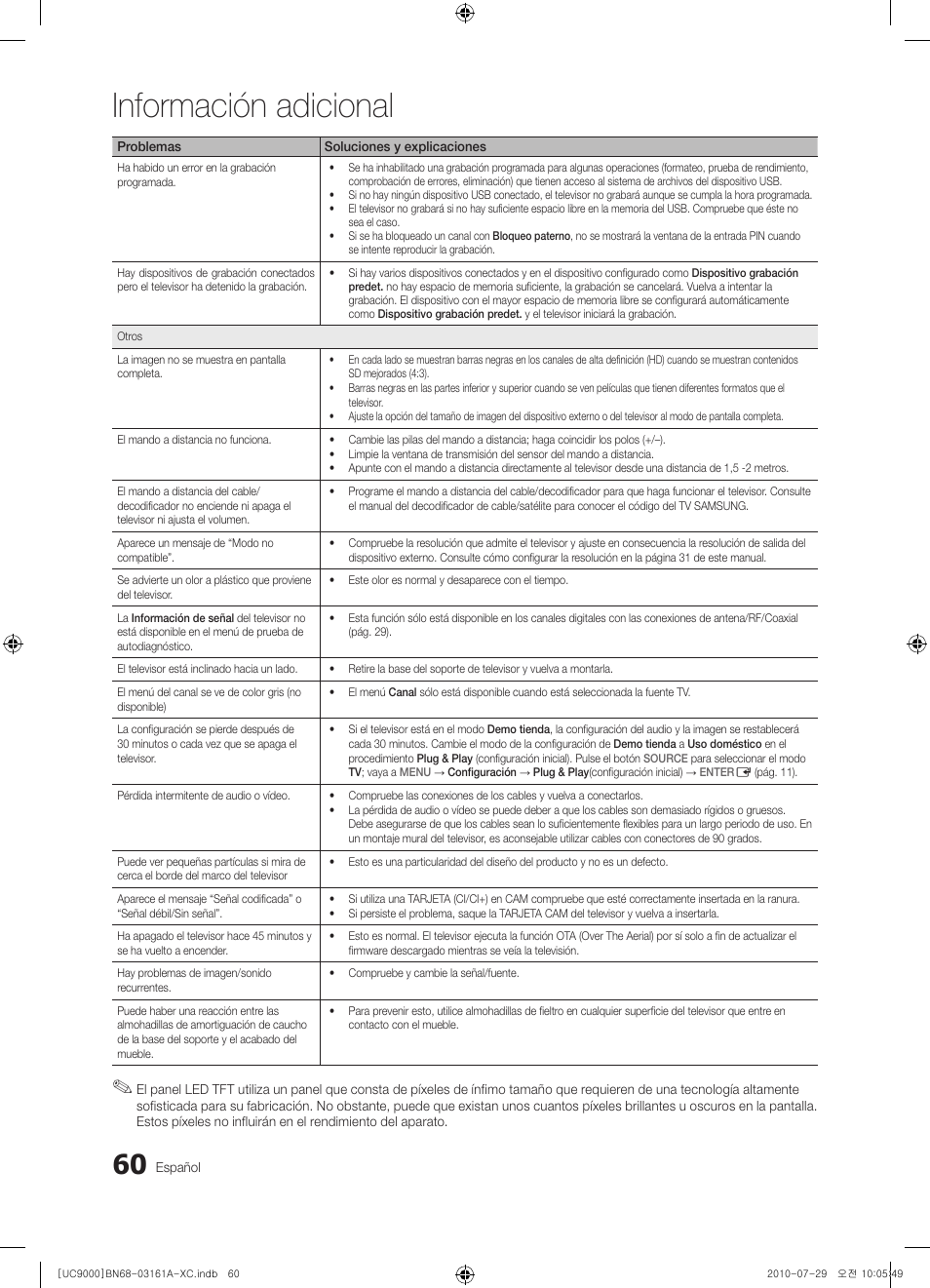 Información adicional | Samsung UE46C9000ZW User Manual | Page 188 / 386