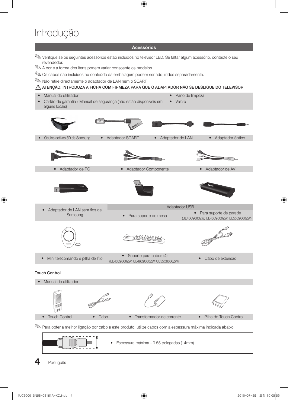 Introdução | Samsung UE46C9000ZW User Manual | Page 196 / 386