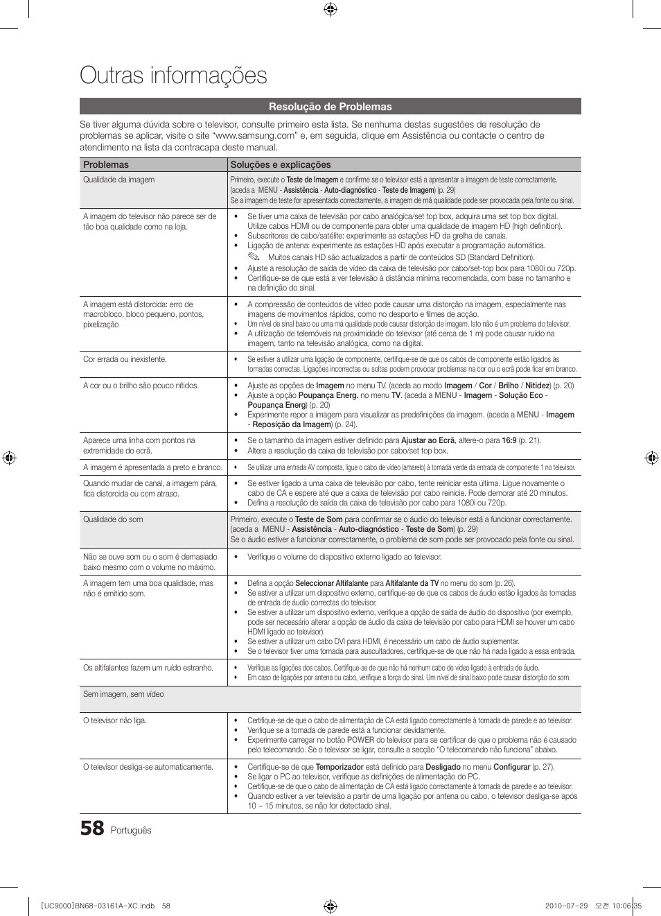 Outras informações | Samsung UE46C9000ZW User Manual | Page 250 / 386