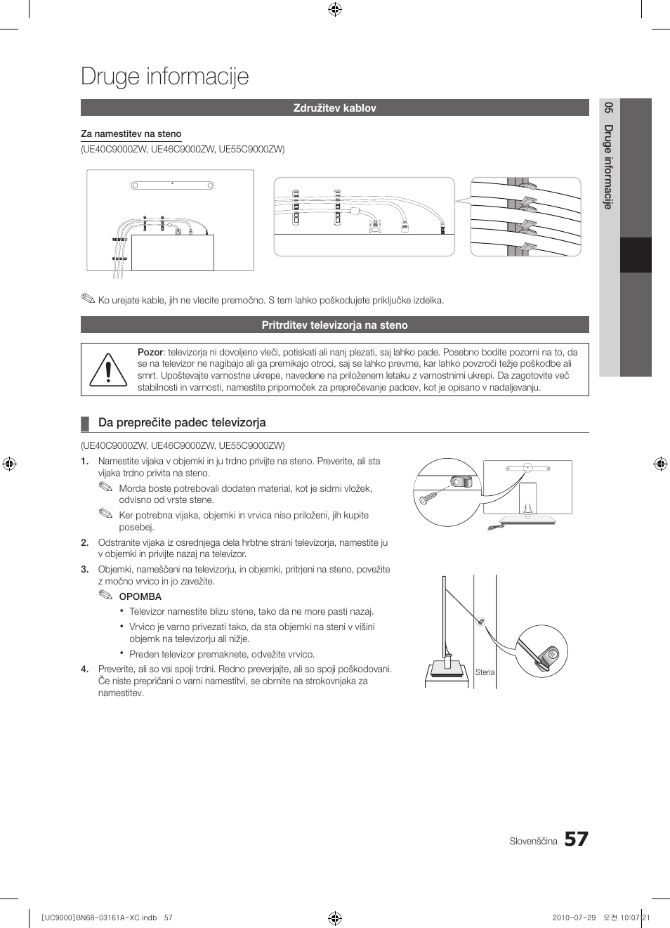 Druge informacije | Samsung UE46C9000ZW User Manual | Page 313 / 386