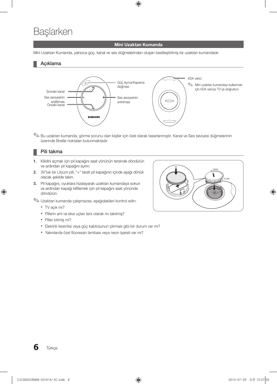 Başlarken | Samsung UE46C9000ZW User Manual | Page 326 / 386