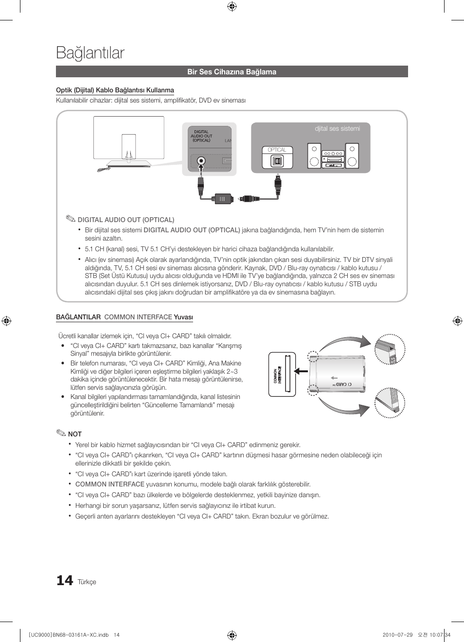 Bağlantılar | Samsung UE46C9000ZW User Manual | Page 334 / 386