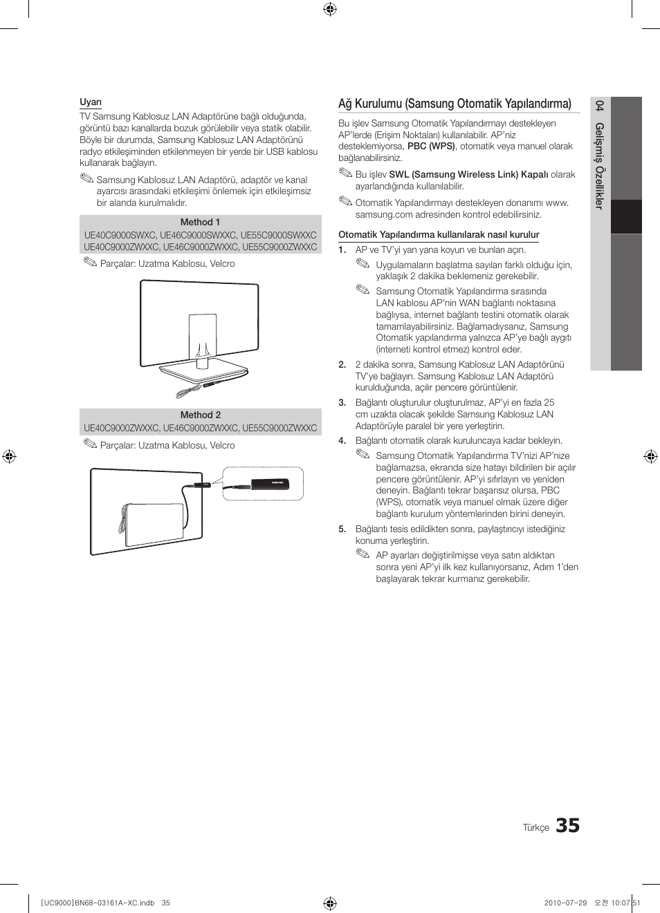 Samsung UE46C9000ZW User Manual | Page 355 / 386