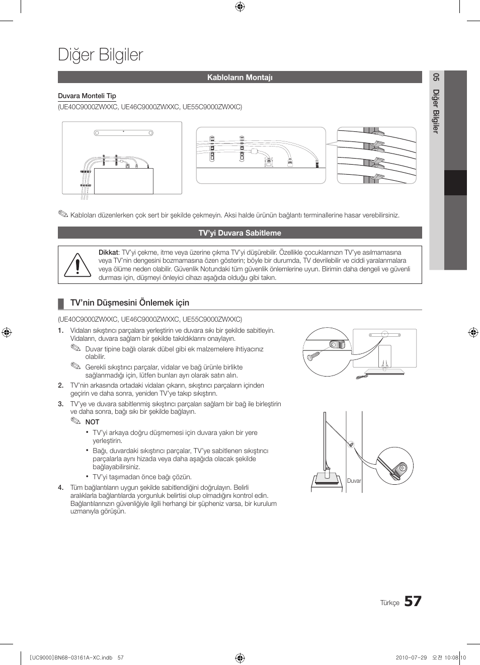 Diğer bilgiler | Samsung UE46C9000ZW User Manual | Page 377 / 386