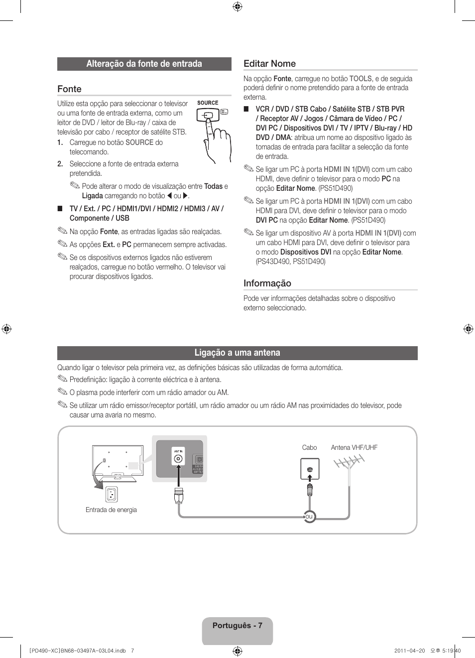 Samsung PS51D490A1W User Manual | Page 61 / 74