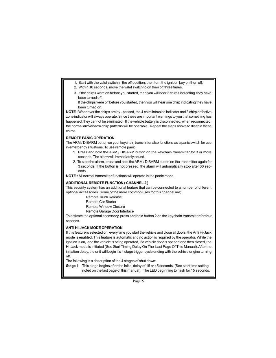 Audiovox Prestige 128 -5264A User Manual | Page 5 / 16