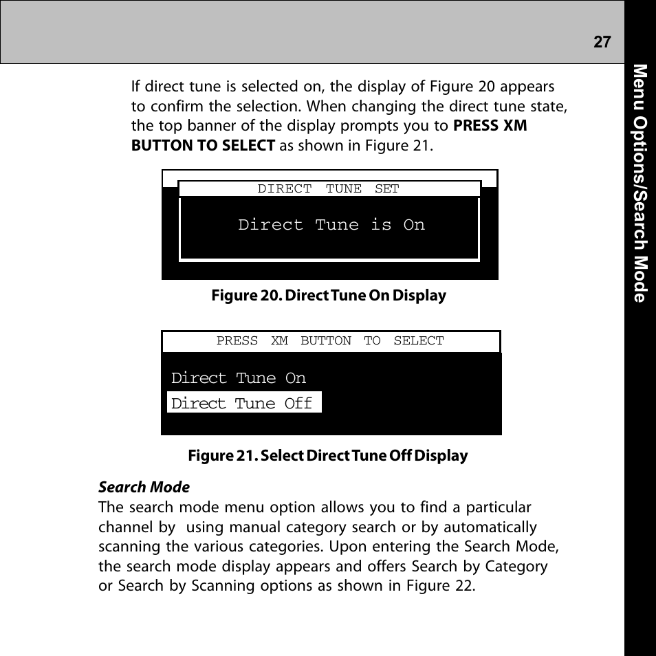 Audiovox Commander MT XMRVRFM002 User Manual | Page 27 / 64