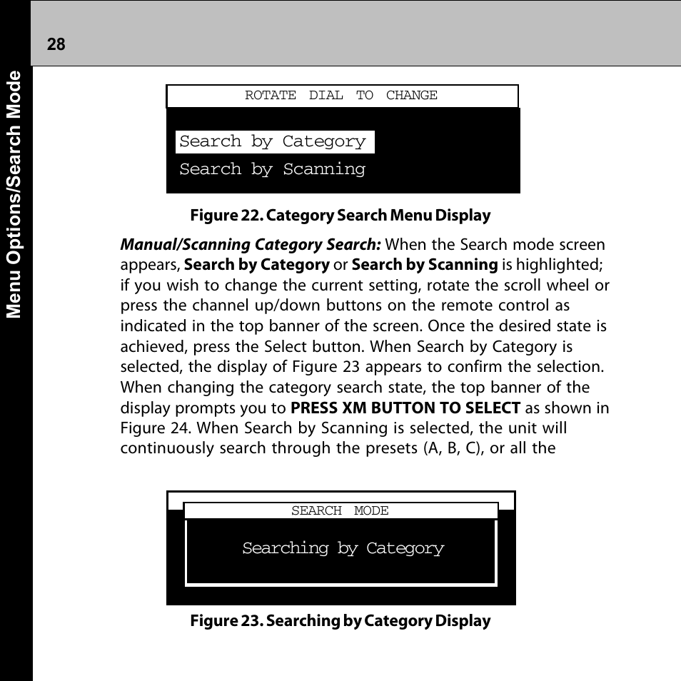 Audiovox Commander MT XMRVRFM002 User Manual | Page 28 / 64