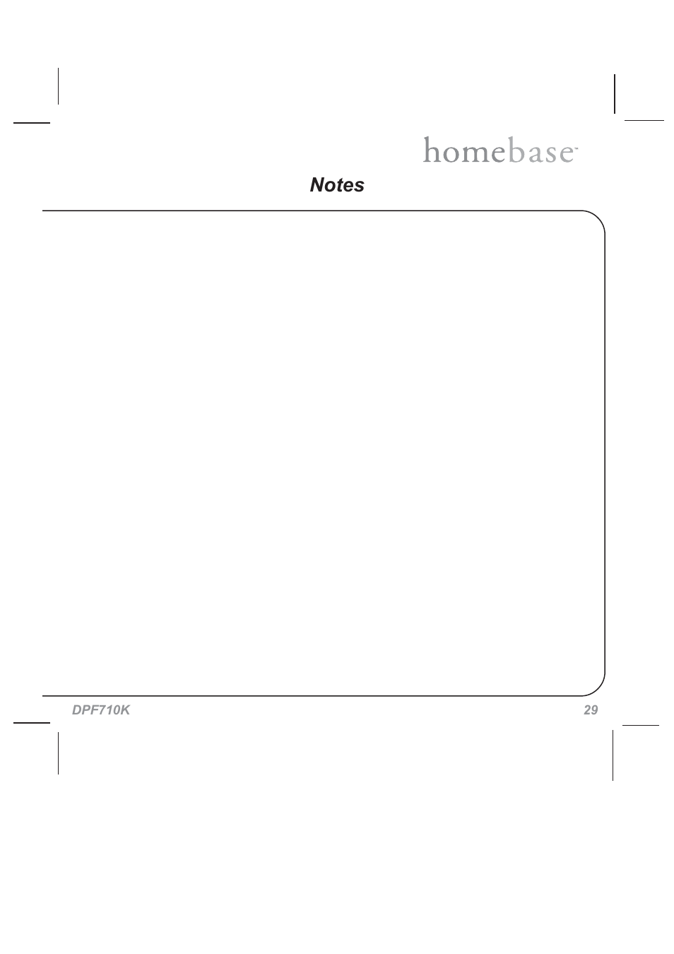 Audiovox HOMEBASE DPF710K User Manual | Page 29 / 32