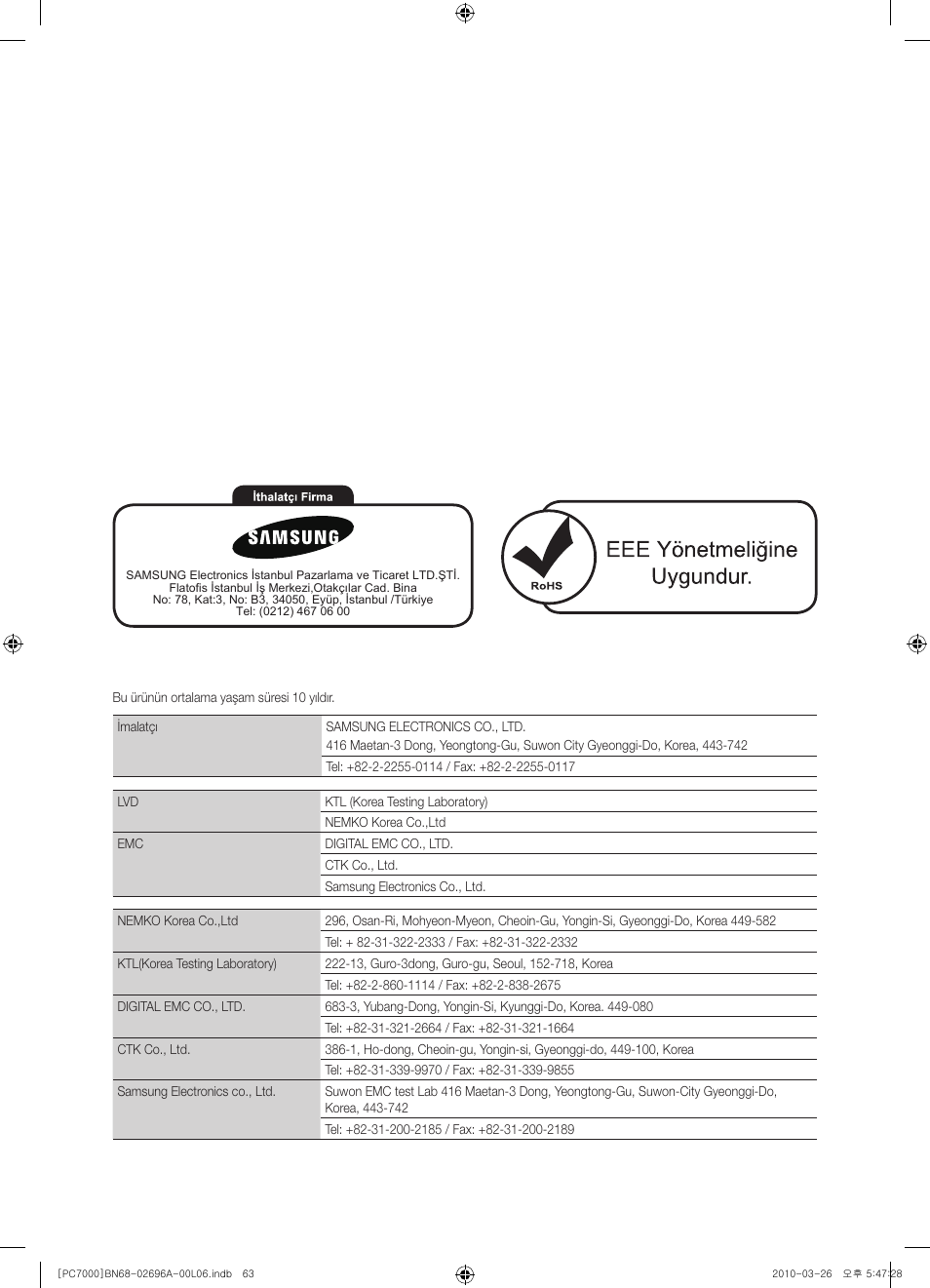 Samsung PS50C7000YW User Manual | Page 373 / 373