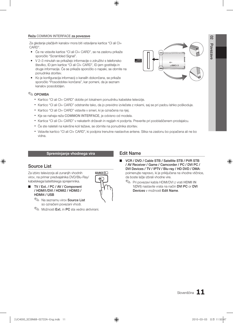 Samsung UE32C4000PW User Manual | Page 187 / 265