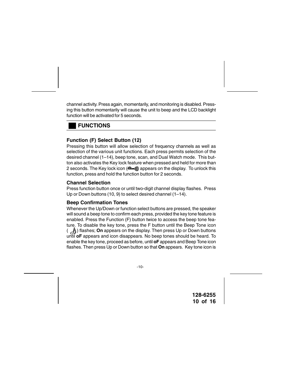 Audiovox FR-531 User Manual | Page 10 / 16
