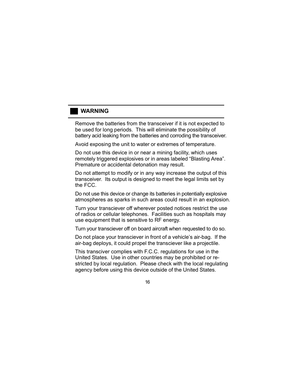 Audiovox FR-140 User Manual | Page 18 / 22