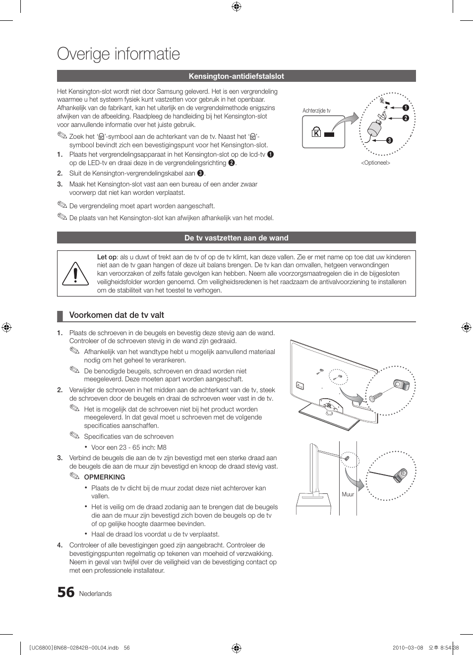 Overige informatie | Samsung UE46C6820US User Manual | Page 242 / 249