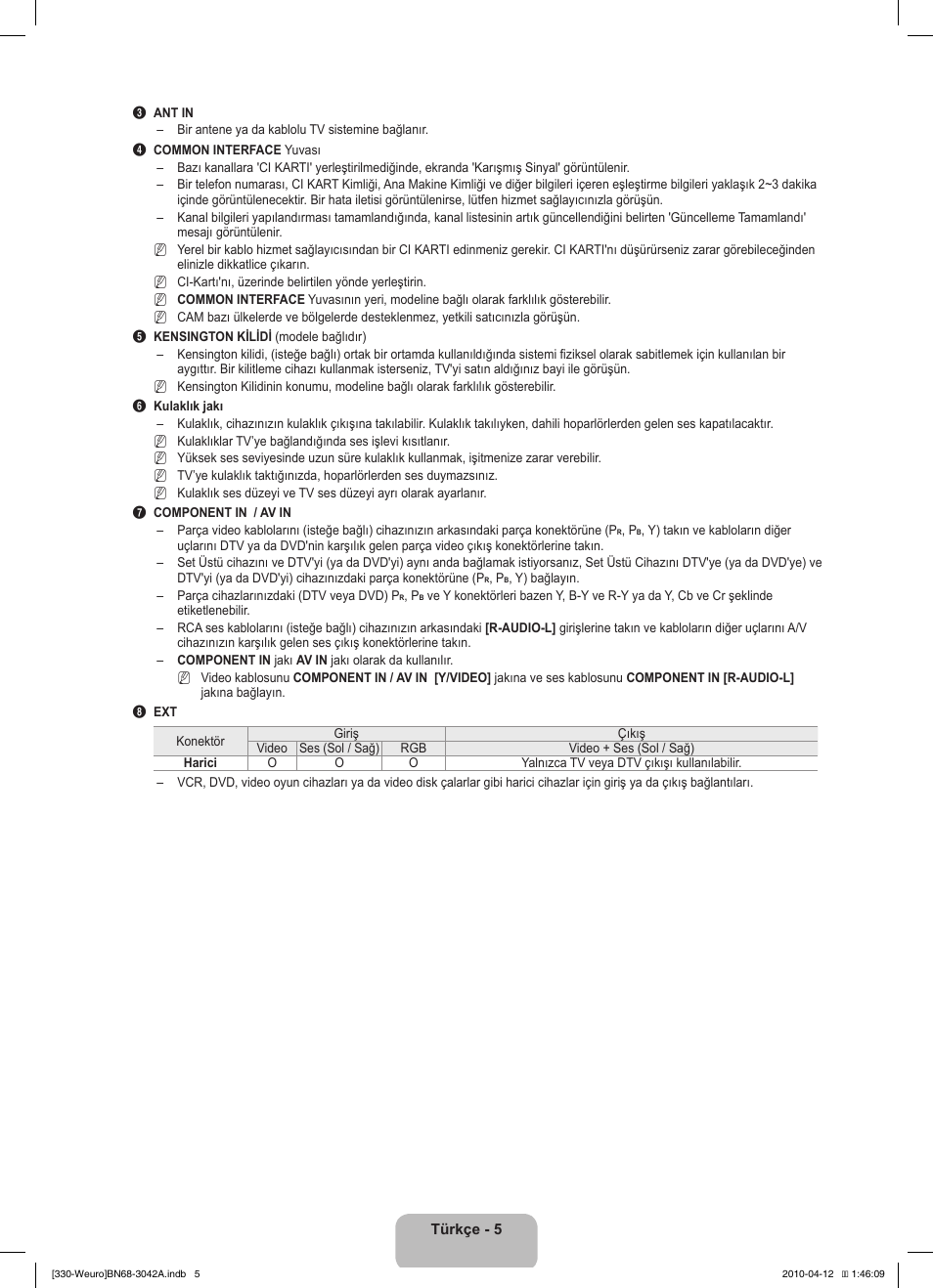 Samsung LE22C330F2W User Manual | Page 177 / 212