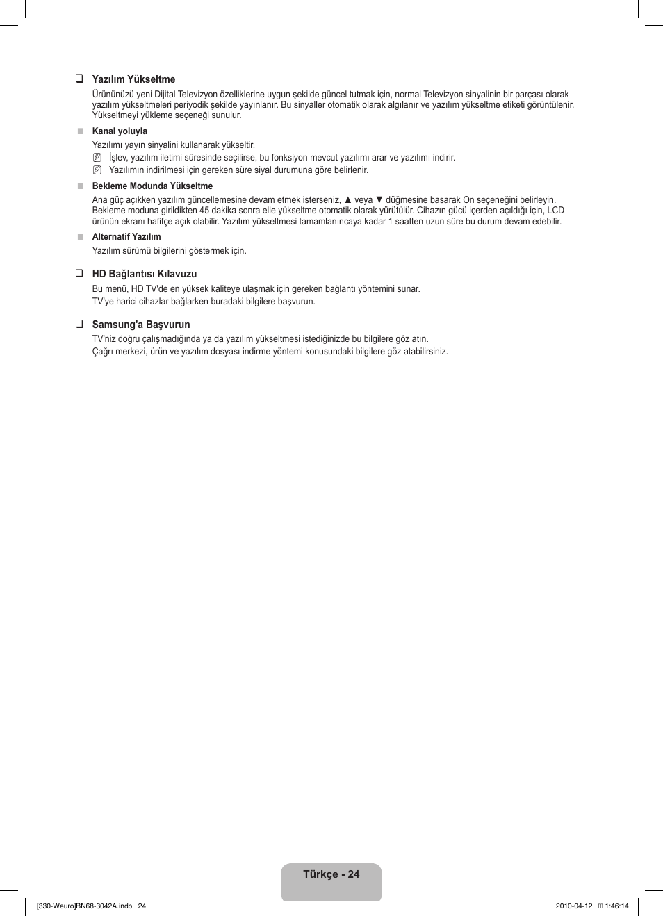 Samsung LE22C330F2W User Manual | Page 196 / 212
