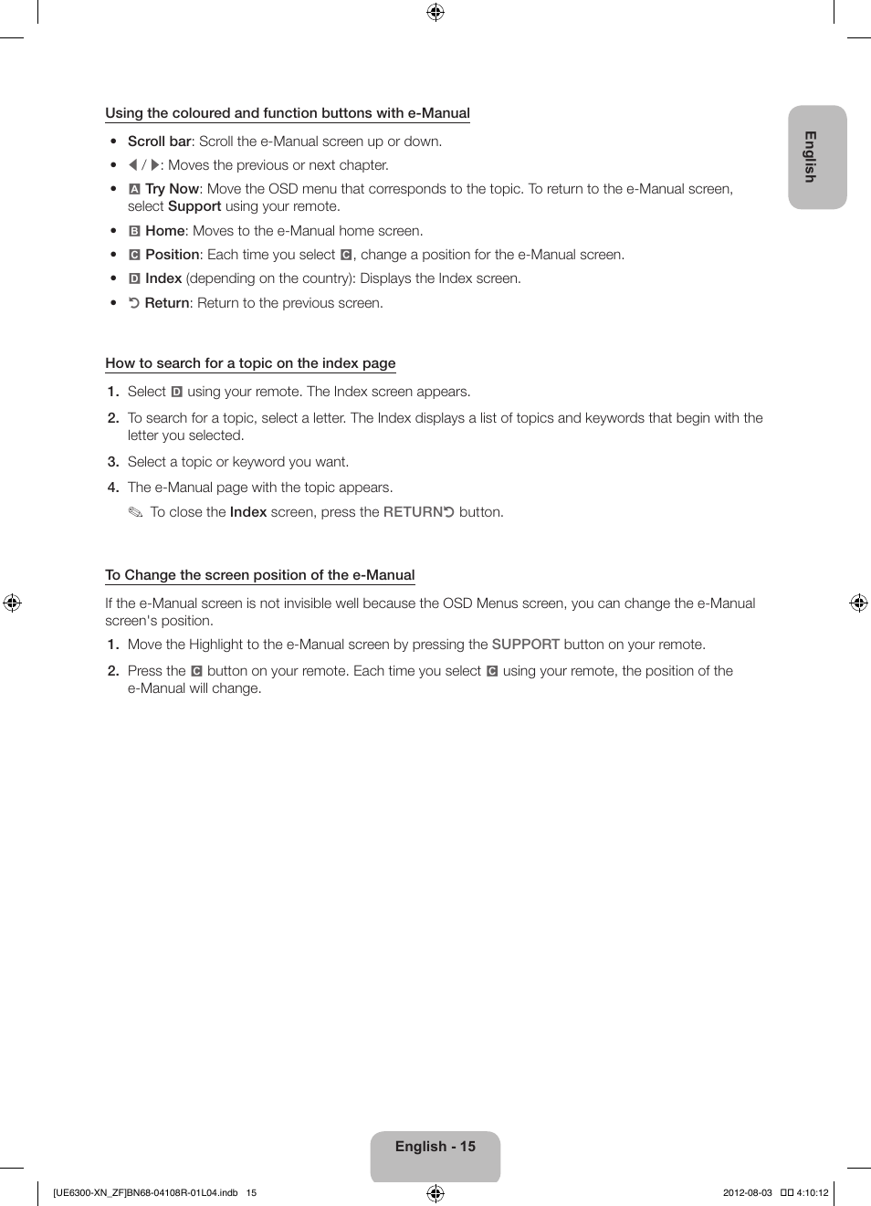 Samsung UE32ES6300S User Manual | Page 15 / 90