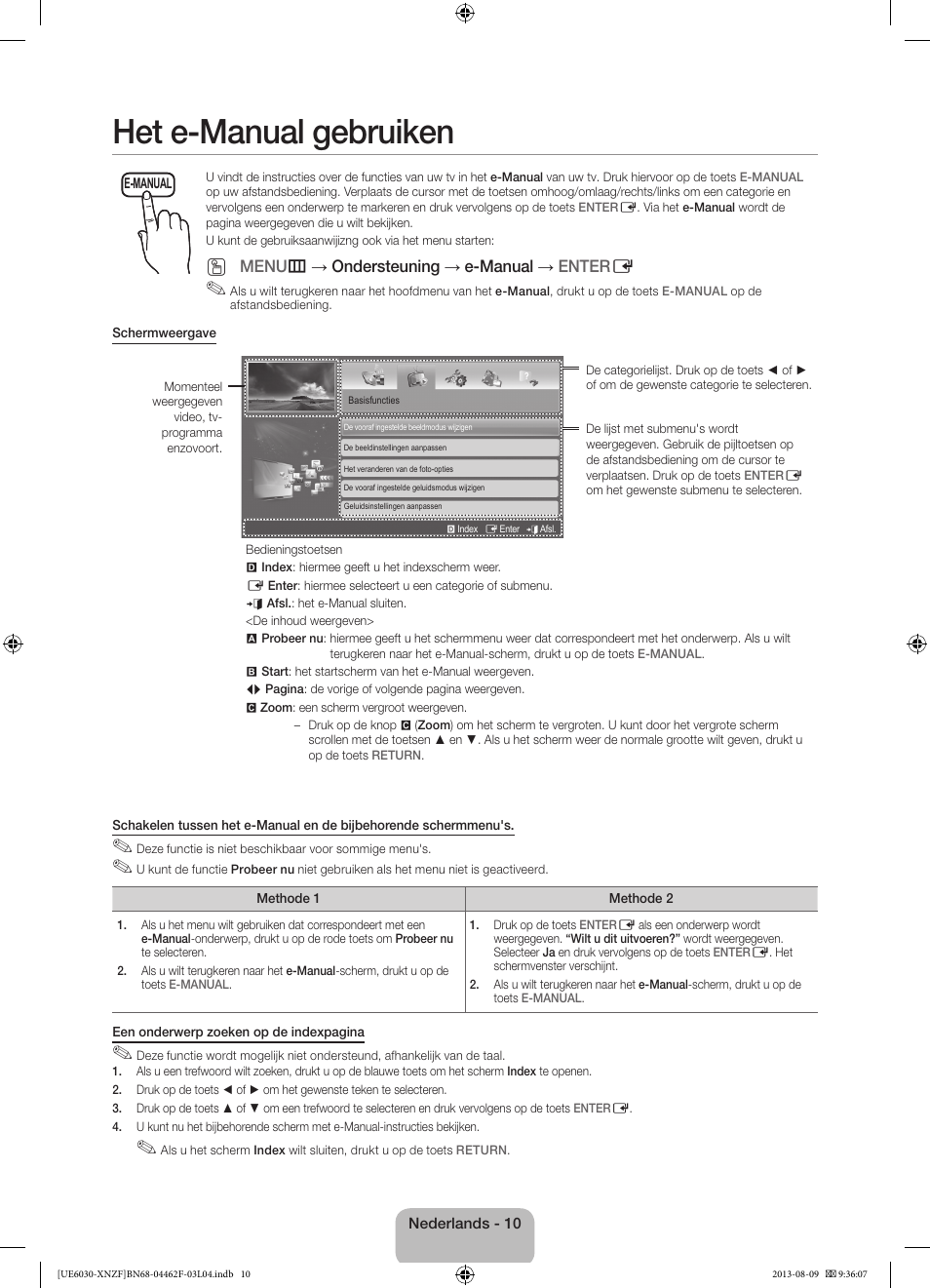 Het e-manual gebruiken | Samsung UE40EH6030W User Manual | Page 52 / 57