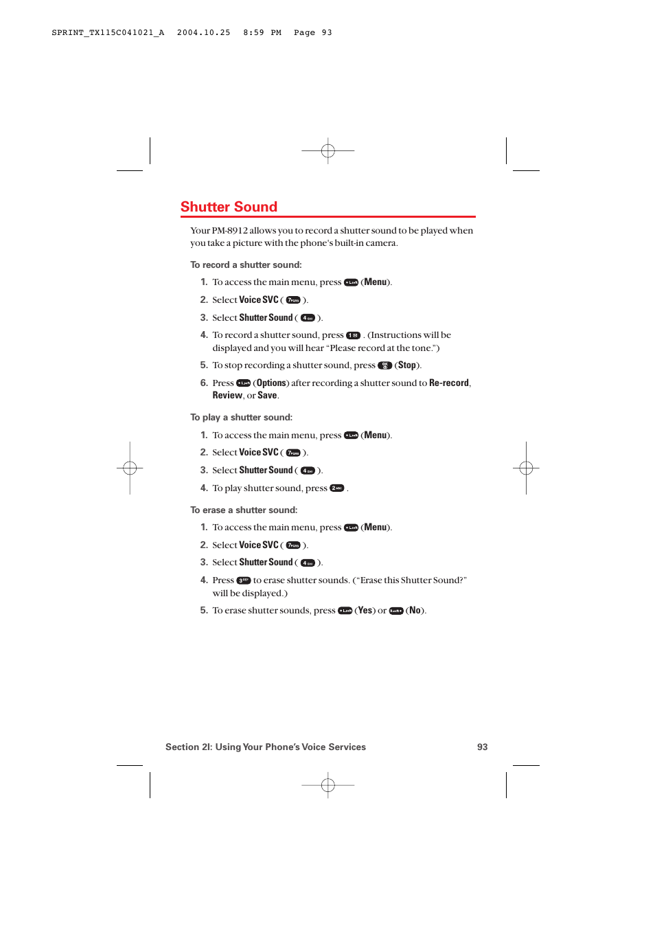 Shutter sound | Audiovox PM-8912 User Manual | Page 102 / 201