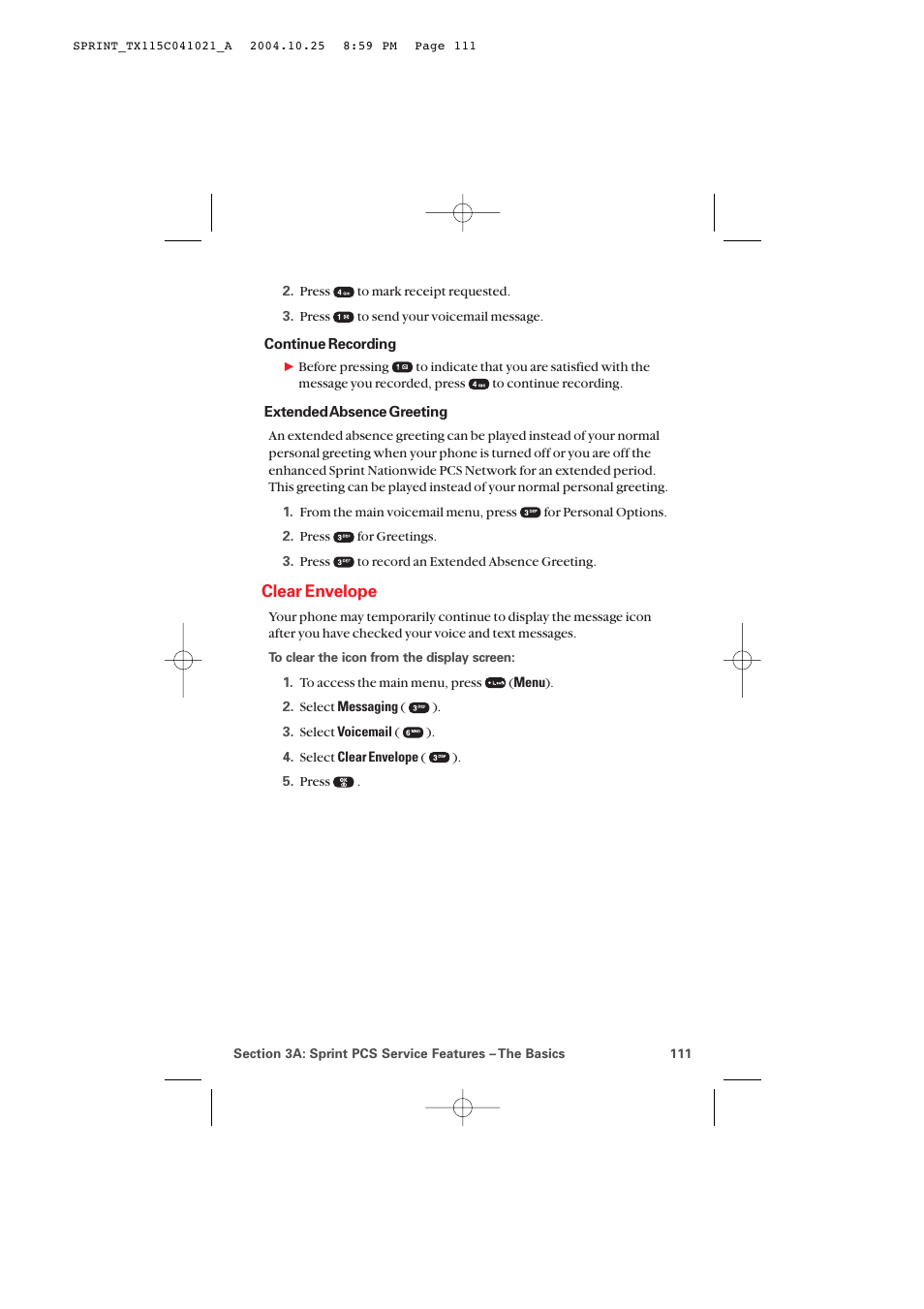Clear envelope | Audiovox PM-8912 User Manual | Page 120 / 201