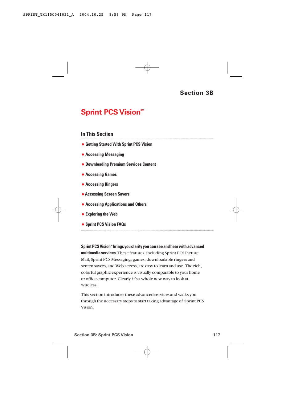 3b. sprint pcs vision, Sprint pcs vision | Audiovox PM-8912 User Manual | Page 126 / 201