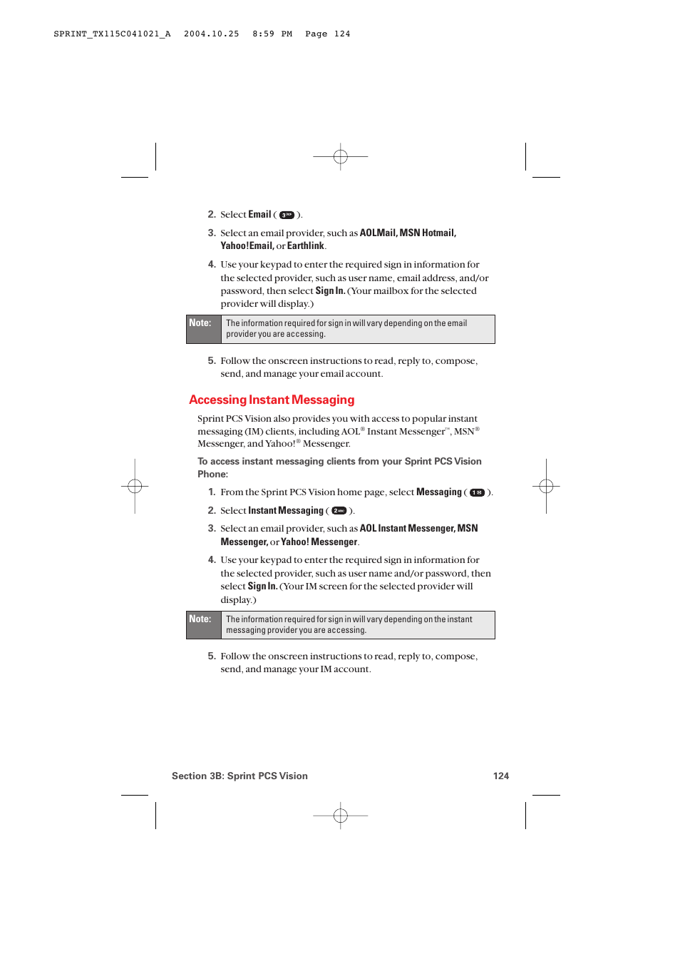 Accessing instant messaging | Audiovox PM-8912 User Manual | Page 133 / 201