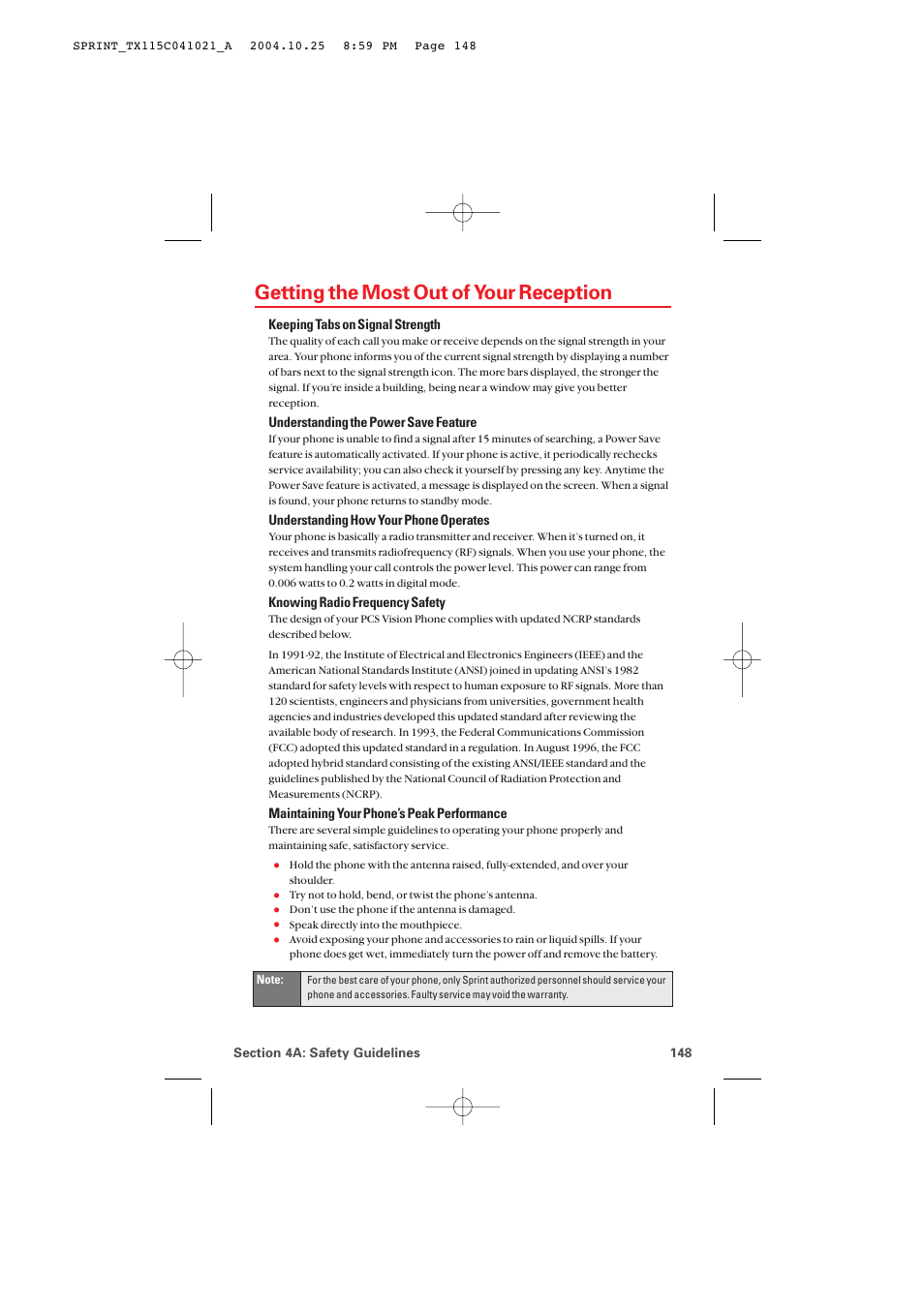 Getting the most out of your reception | Audiovox PM-8912 User Manual | Page 157 / 201