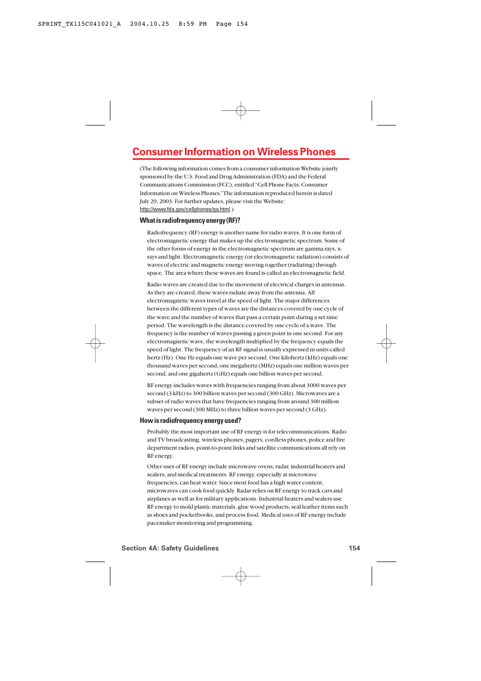 Consumer information on wireless phones | Audiovox PM-8912 User Manual | Page 163 / 201