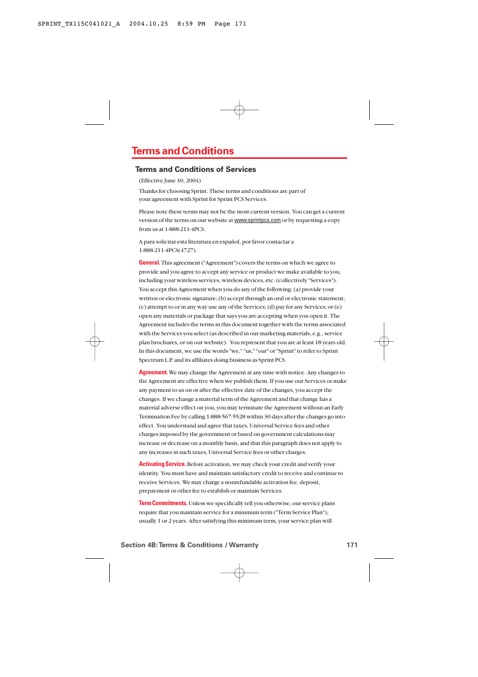Terms and conditions | Audiovox PM-8912 User Manual | Page 180 / 201