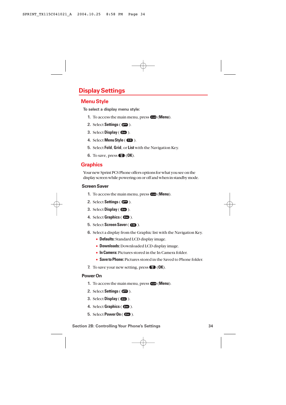 Display settings, Menu style, Graphics | Audiovox PM-8912 User Manual | Page 43 / 201