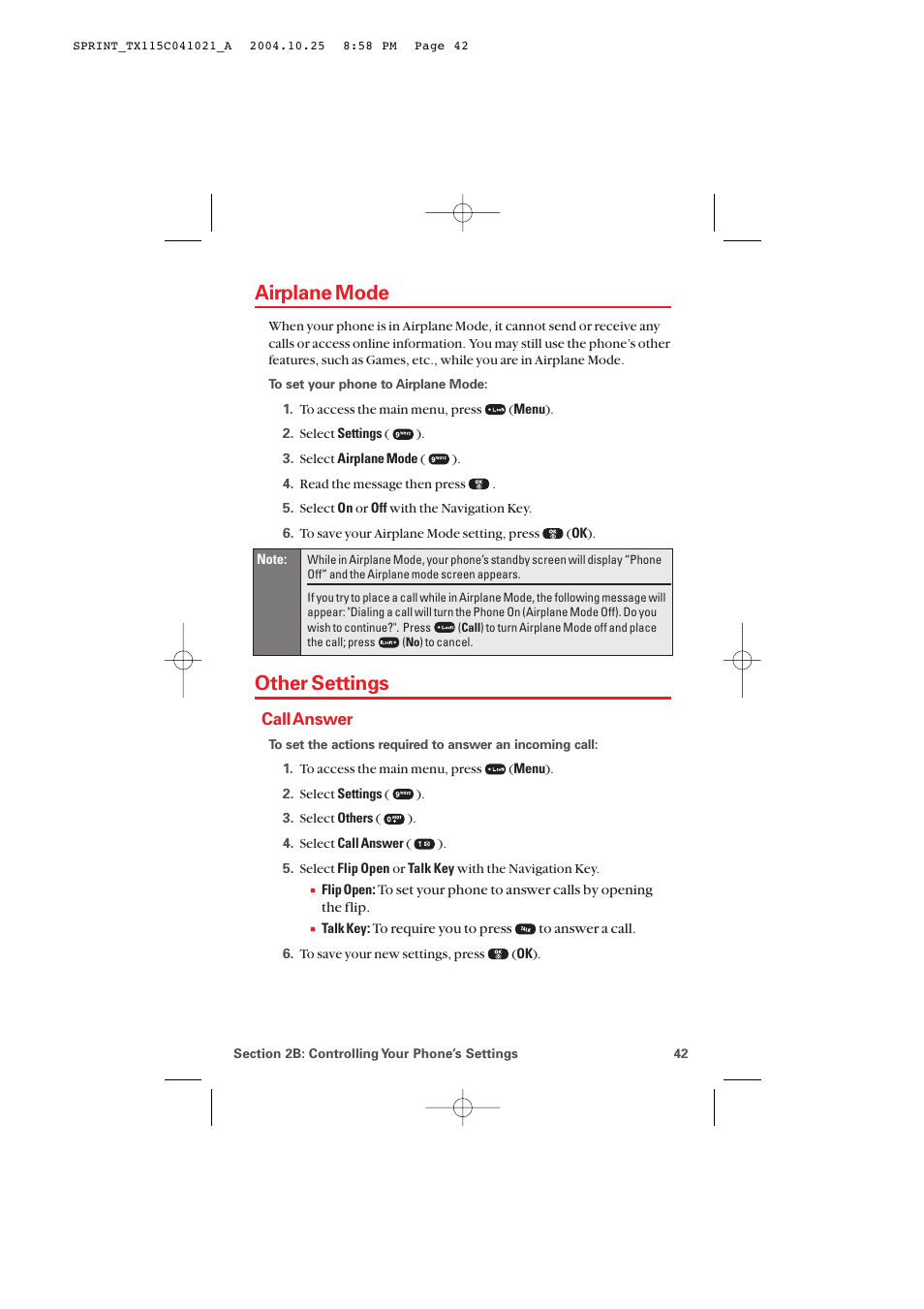 Airplane mode, Others settings, Call answer | Other settings | Audiovox PM-8912 User Manual | Page 51 / 201