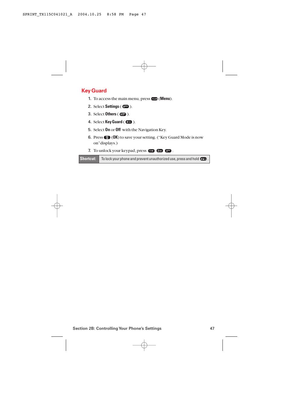 Key guard | Audiovox PM-8912 User Manual | Page 56 / 201