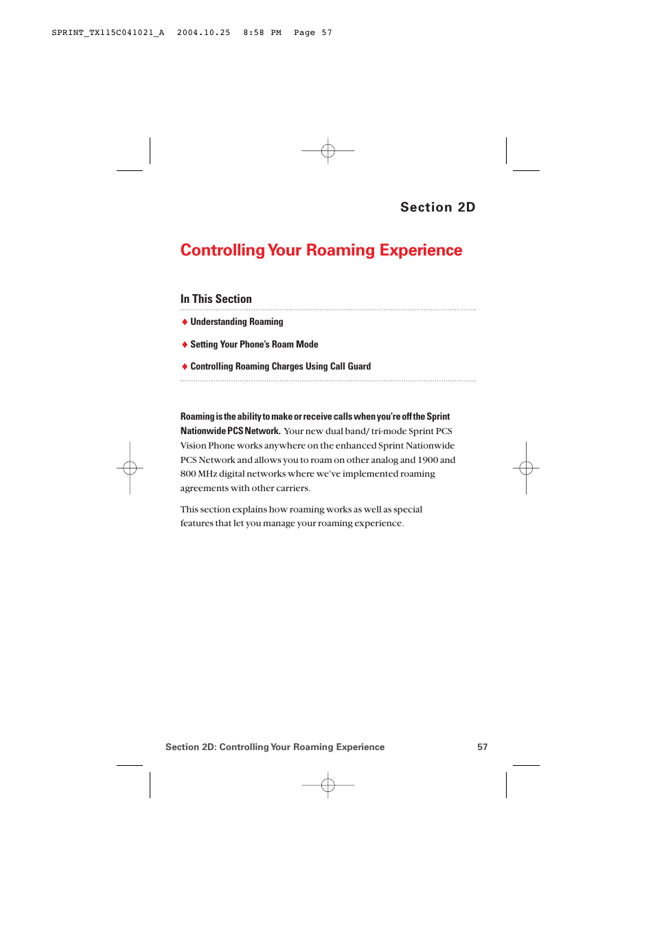 2d. controlling your roaming experience, Controlling your roaming experience | Audiovox PM-8912 User Manual | Page 66 / 201