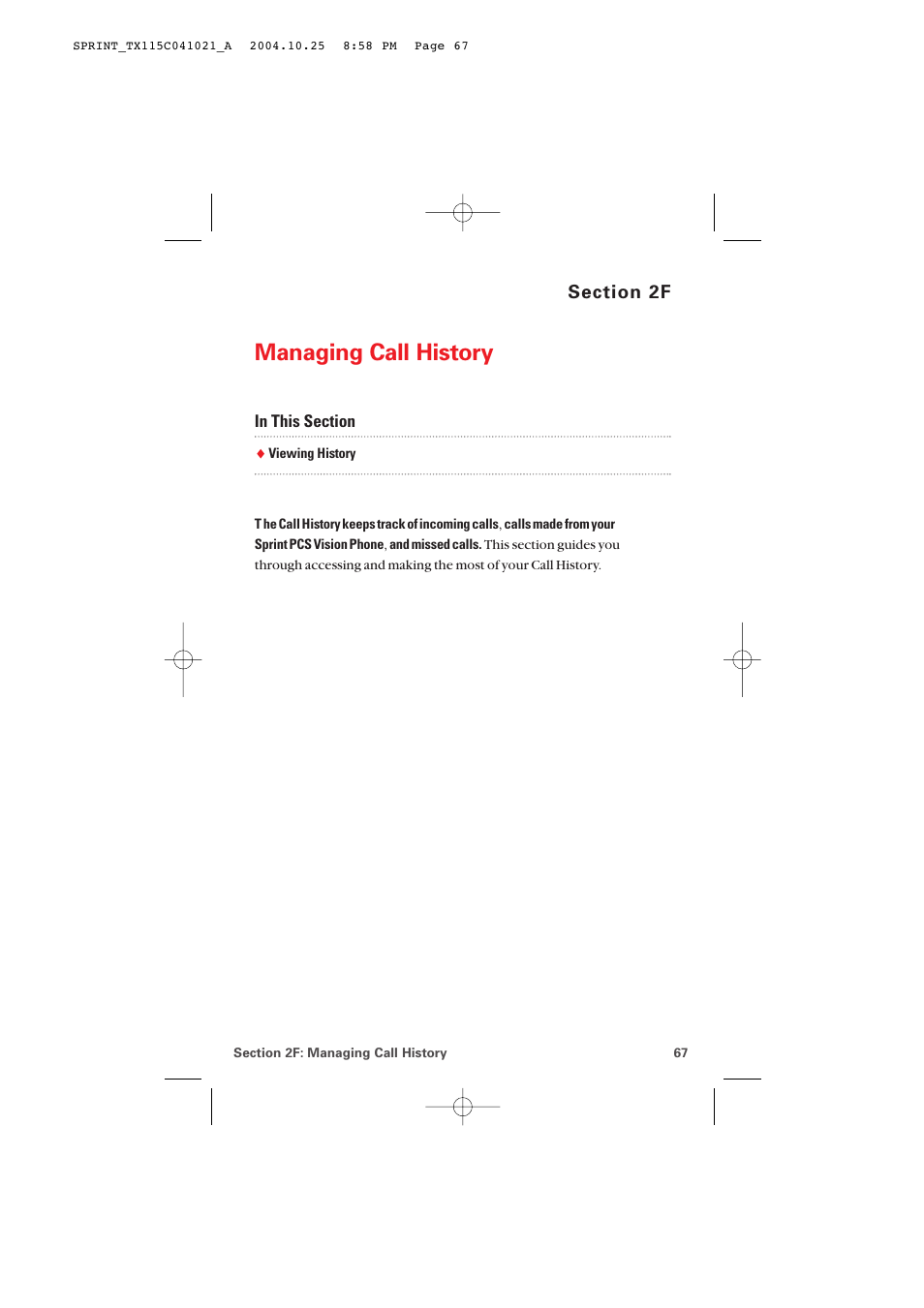 2f. managing call history, Managing call history | Audiovox PM-8912 User Manual | Page 76 / 201