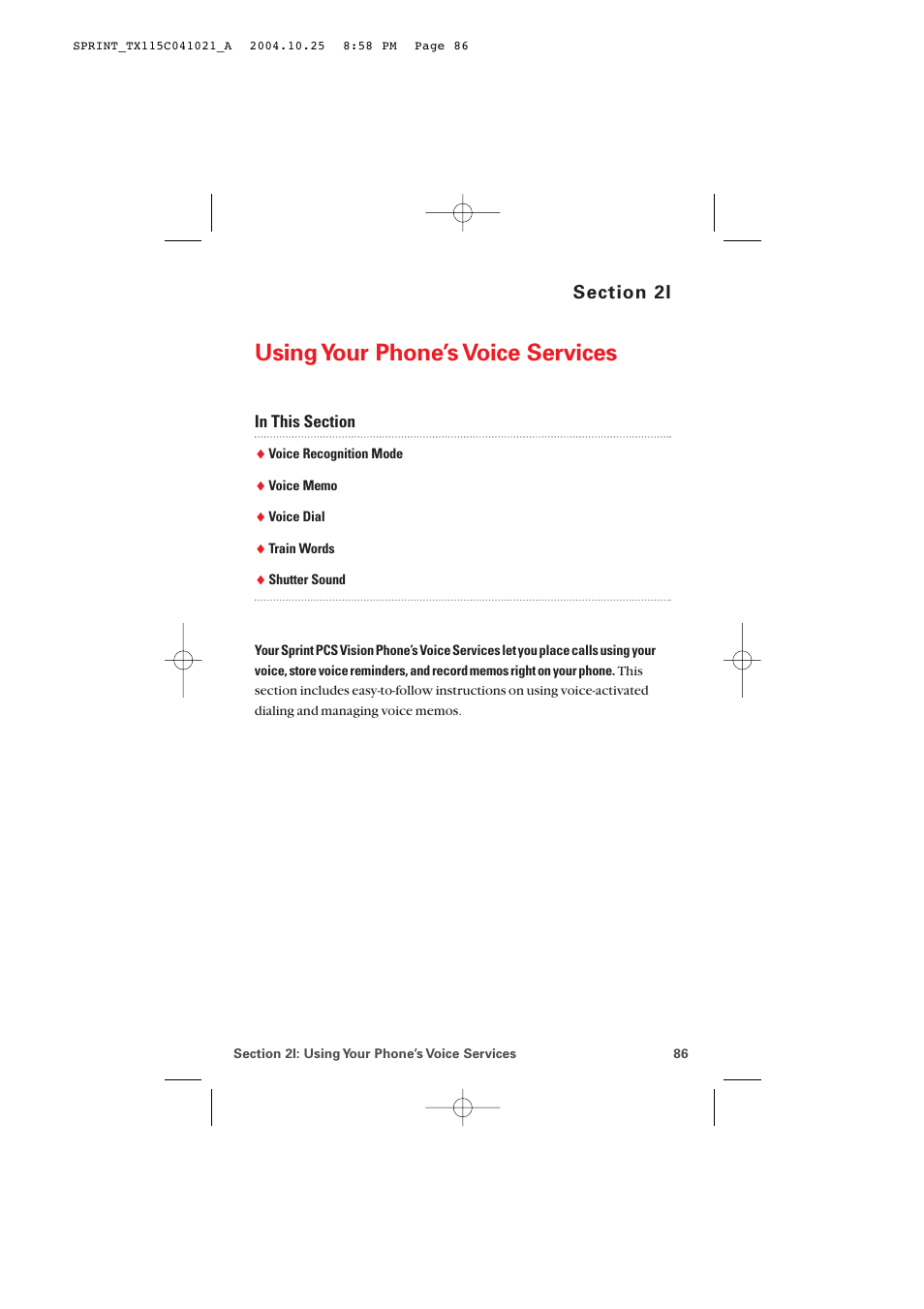 2i. using your phone’s voice services, Using your phone’s voice services | Audiovox PM-8912 User Manual | Page 95 / 201